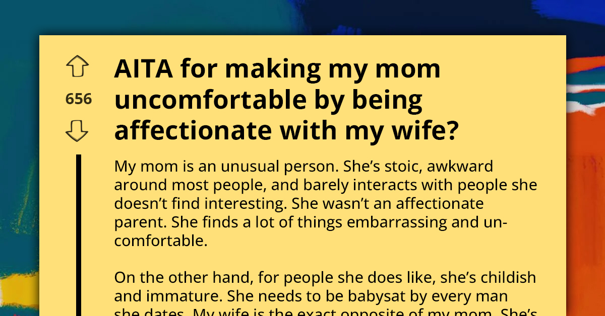 Argument Ensues As Mom Confronts Son For Being Too Affectionate With His Wife In Front Of Her