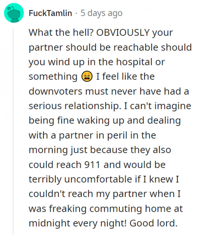 4. The thought of not being able to reach the person you thought you could rely on in moments when you might be terrified is not a good thought