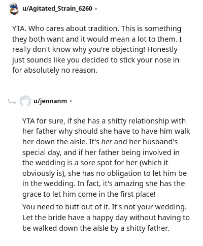 The OP Decided to Stick Her Nose Where It Doesn't Belong