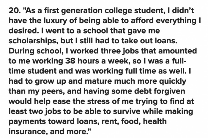 Some people who have been working for as long as they can remember will finally have enough room to breathe for the first time in years.