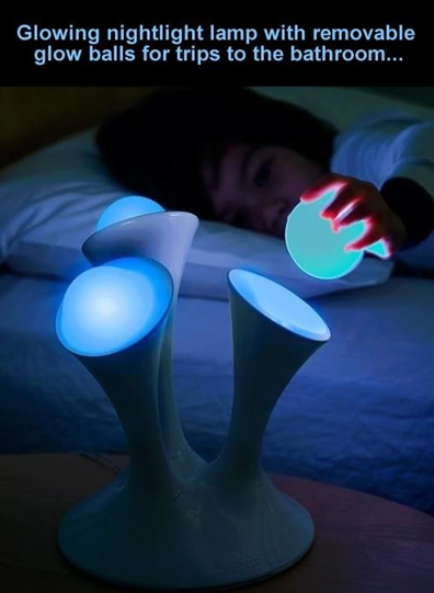 18. Nightlight with Portable Glowing Orbs