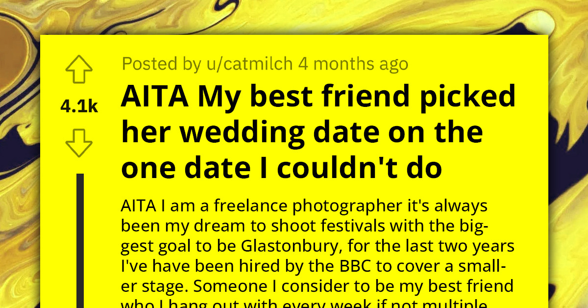 Redditor's Friendship Teeters On The Brink As They Prioritize Their Dream Festival Shoot Over Best Friend's Wedding