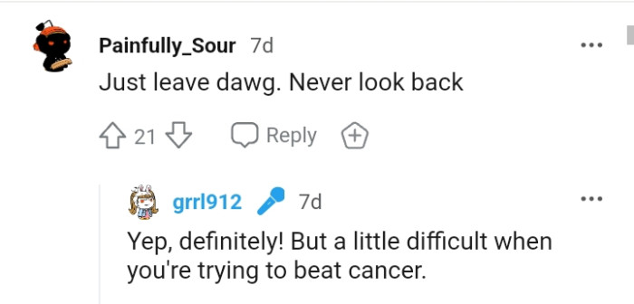 The OP should leave and never look back