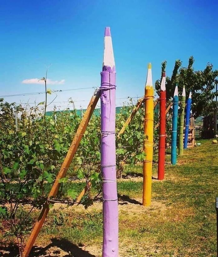 Make your fence posts colorful