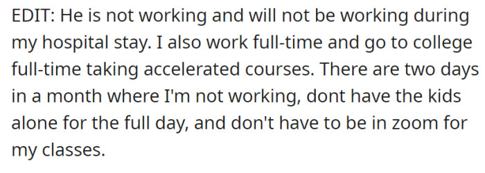 This explains why OP was expecting so much.