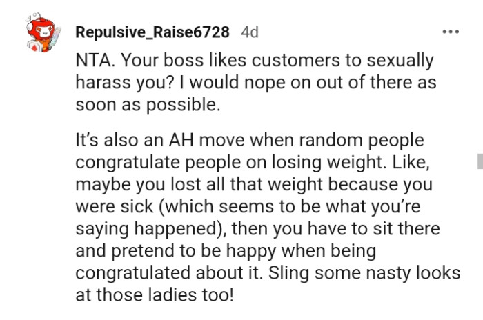 This redditor would get out there ASAP