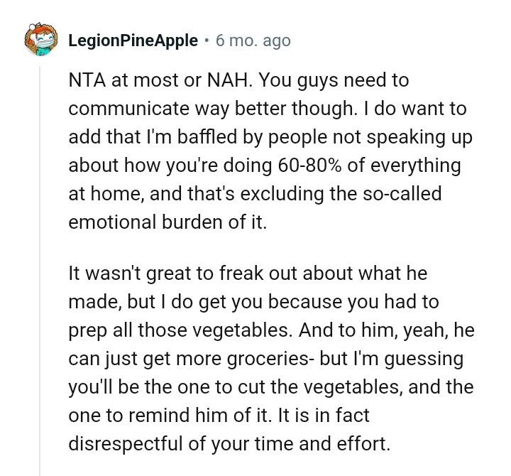 It wasn't great to freak out