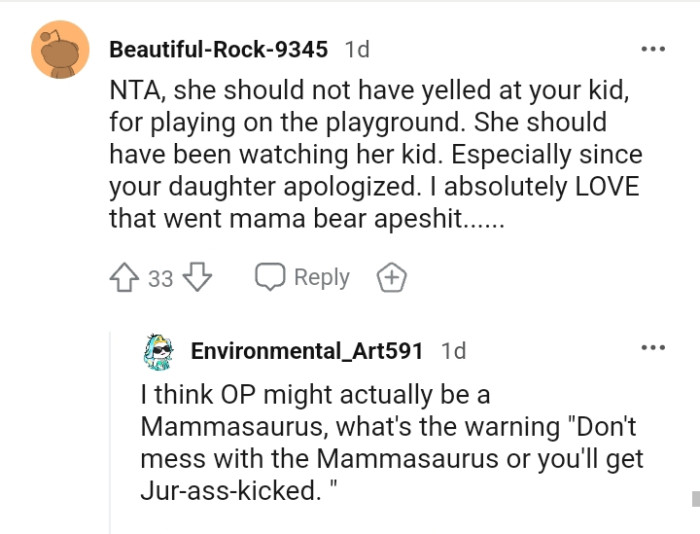 She should have been watching her kid