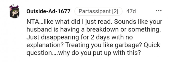 Why do you put up with this?