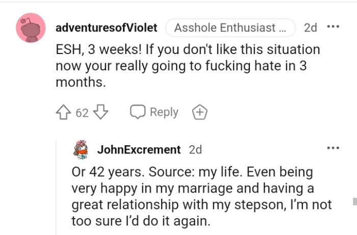 The OP might not want to be in this situation three months on