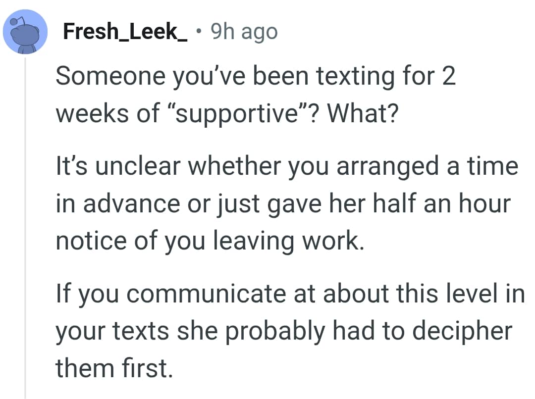 Did the OP arrange a time in advance?