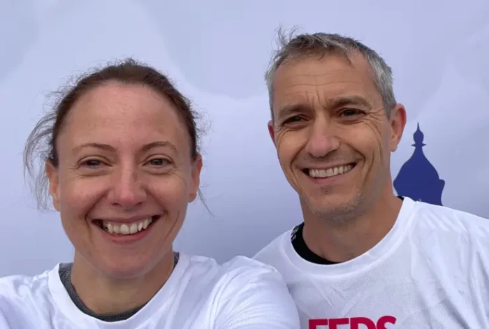 Vanessa running outdoors, training struggles hinting at an underlying lung condition