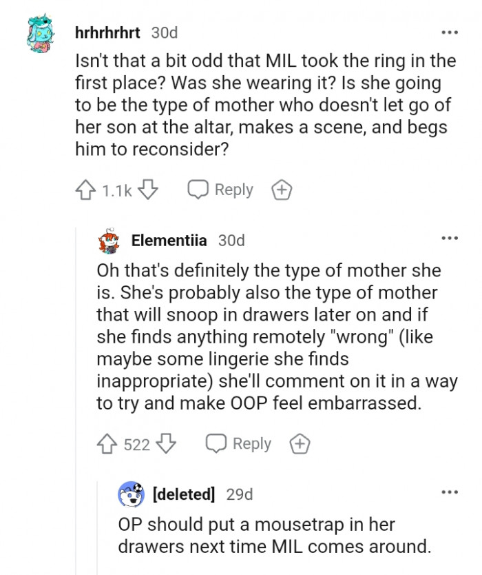 A Type of Mother Who Would Snoop in Drawers Later On