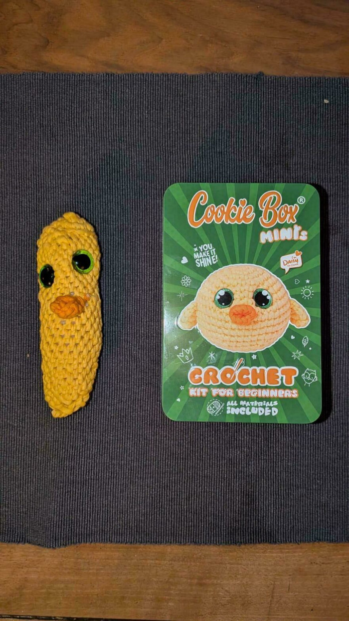 "Got Mum A Crochet Kit And This Is What She Made. So Proud 😊"