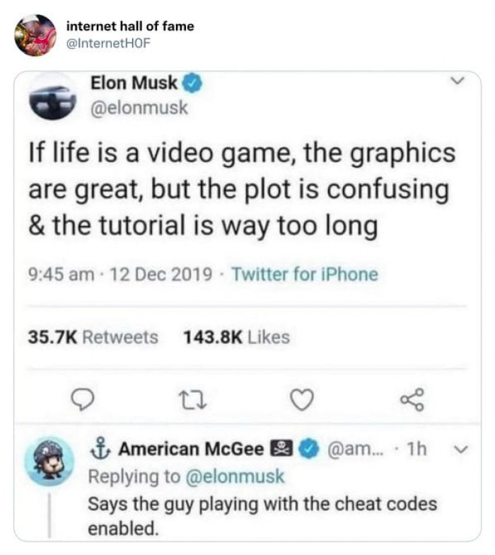 19. The Guy Playing with the Cheat Codes