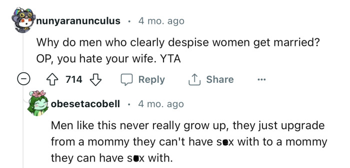 “Why Do Men Who Clearly Despise Women Get Married?”