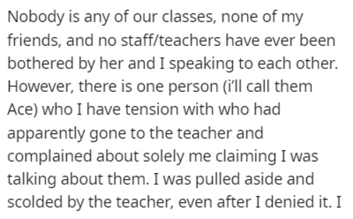 No One Has Ever Had an Issue with OP and Their Friend Talking in Their Native Languages Until Ace Complained to the Teacher