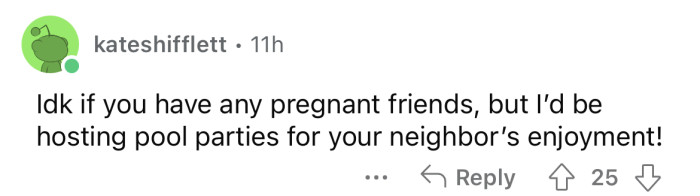 A pregnant pool party is in order!