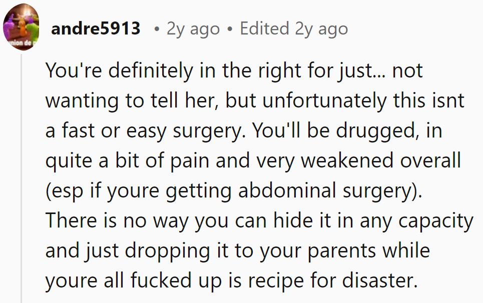 Silence seems smart, but post-op, secrets slip. Get ready for chaos.