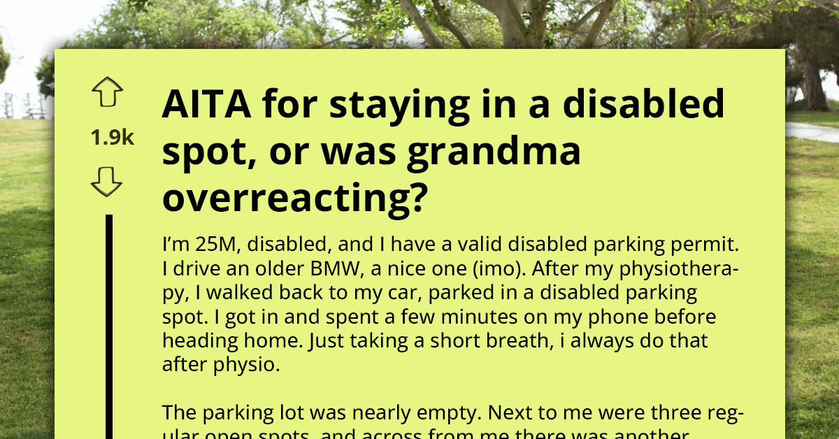 This 25-Year-Old Driver With A Disability Was Confronted for Parking In A Spot He Legally Had Every Right To Use — And People Are Furious