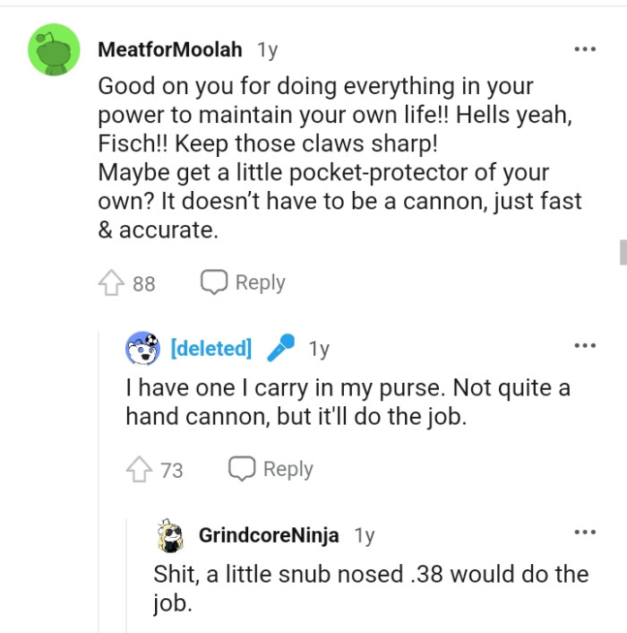 The OP should get a little picket protector of her own