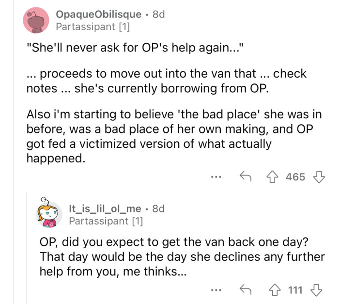 OP's sister has no one to blame but herself.
