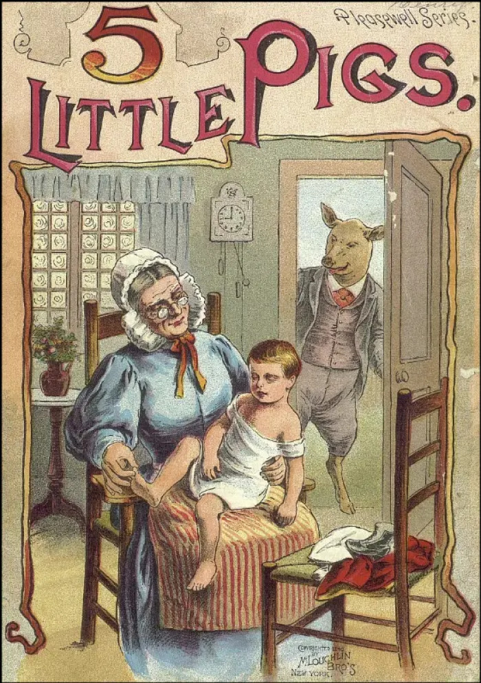 This children books help us learn so much about children education of a specific historical period