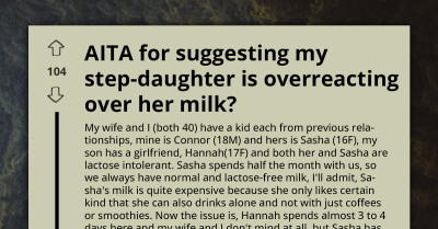 Teen’s Lactose-Free Milk Becomes the Center Of A Heated Family Argument