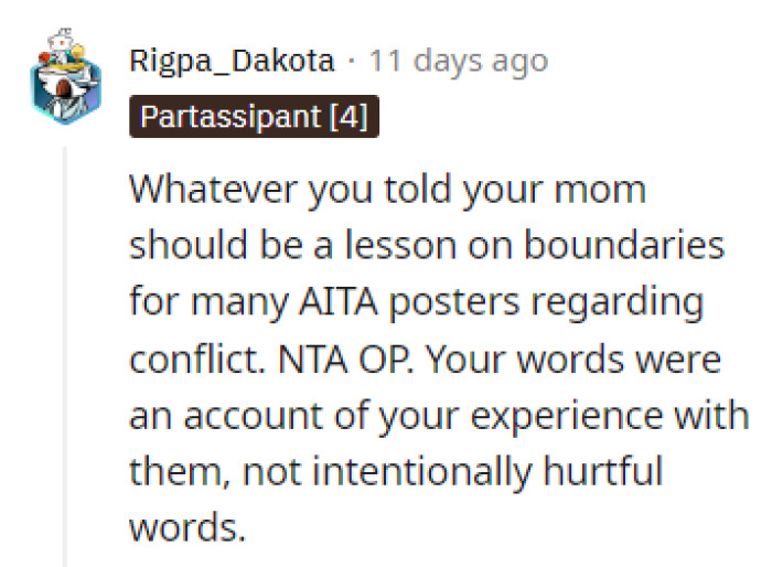 A lesson on boundaries