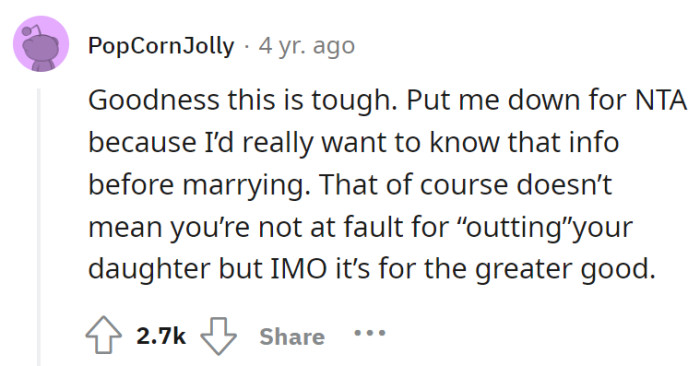 It's a tough call, but spilling the truth isn't playing God—it's safeguarding marital odds.