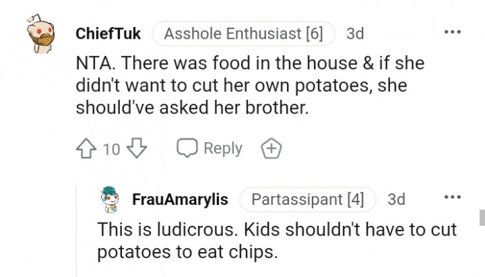 She should have just asked