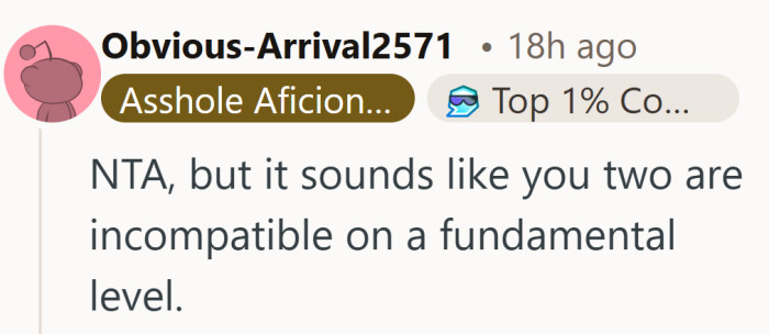 It’s not about fault, it’s about how differently they see the same situation.
