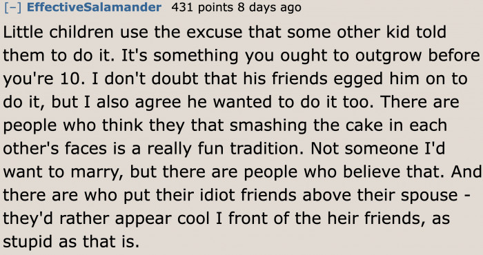 Maybe the original poster married a 