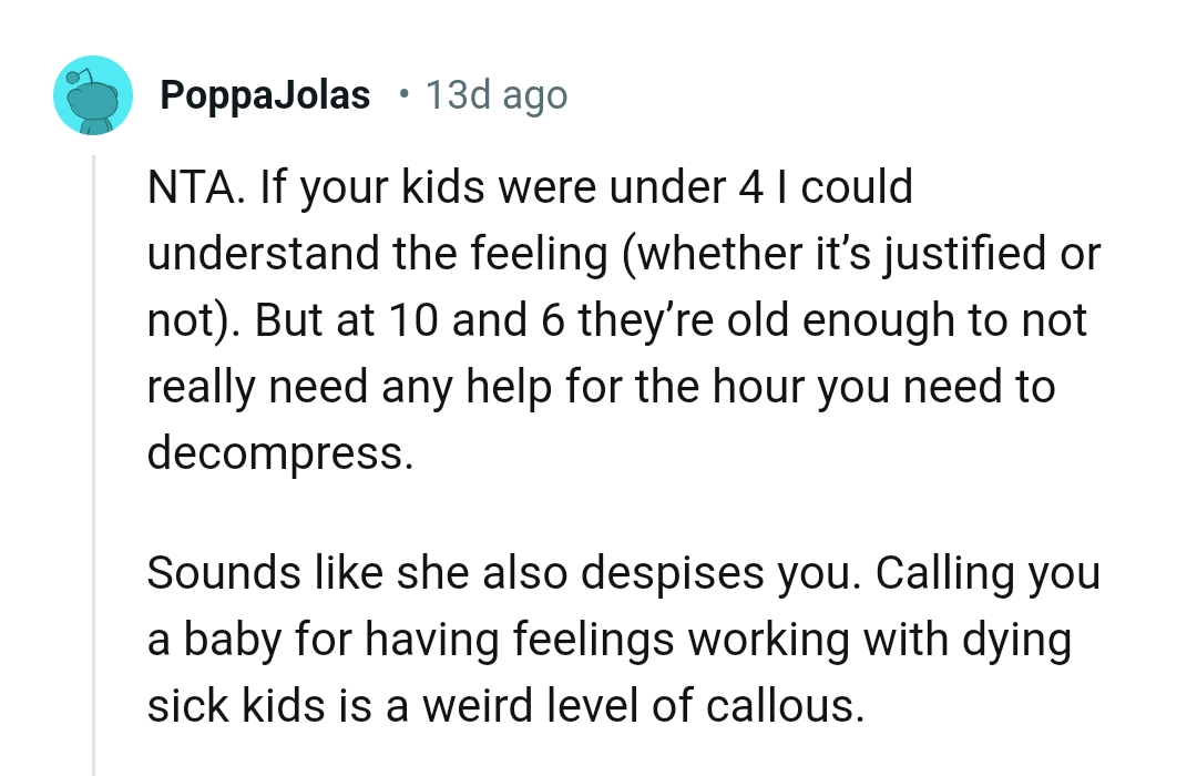 And the comments roll in...