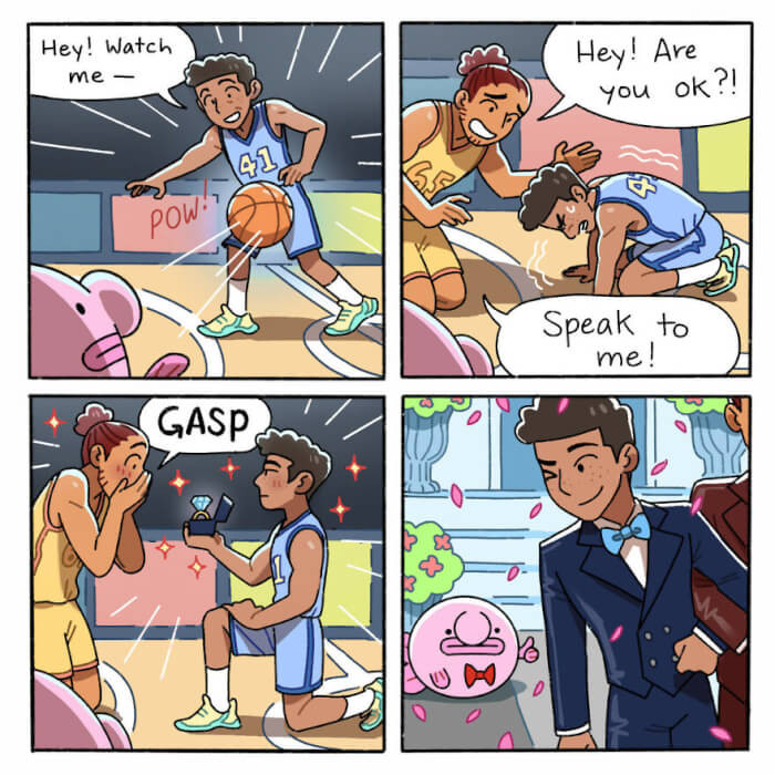 16. Blobby's got your back