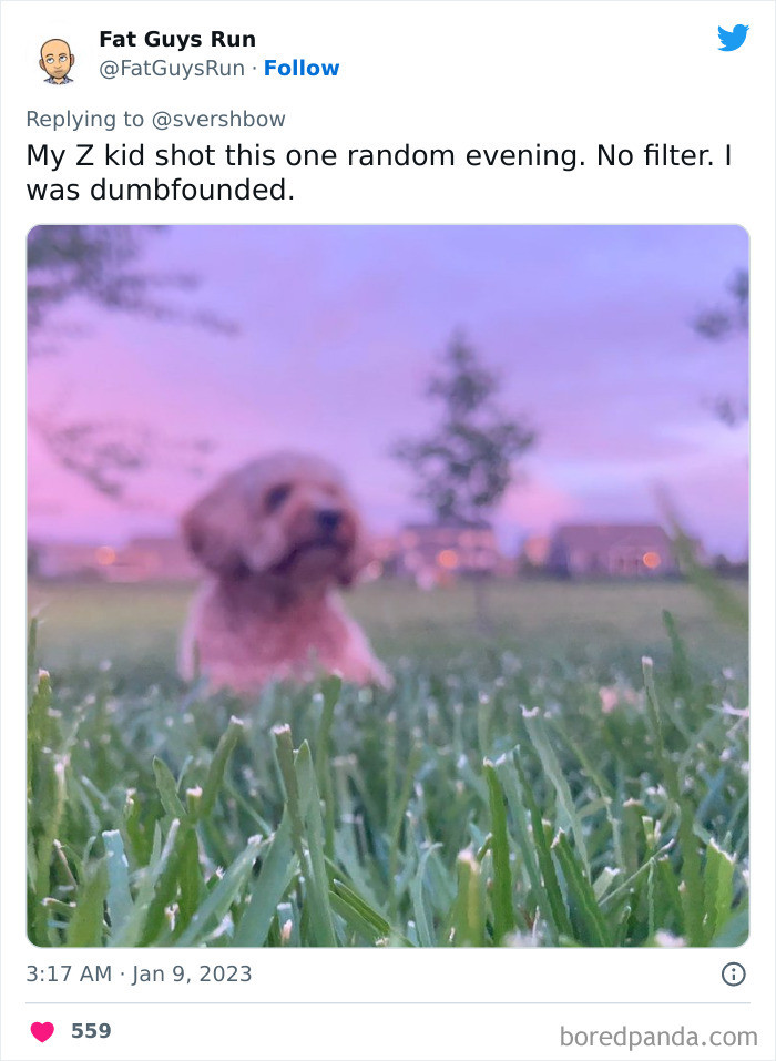 13. A no-filter photo