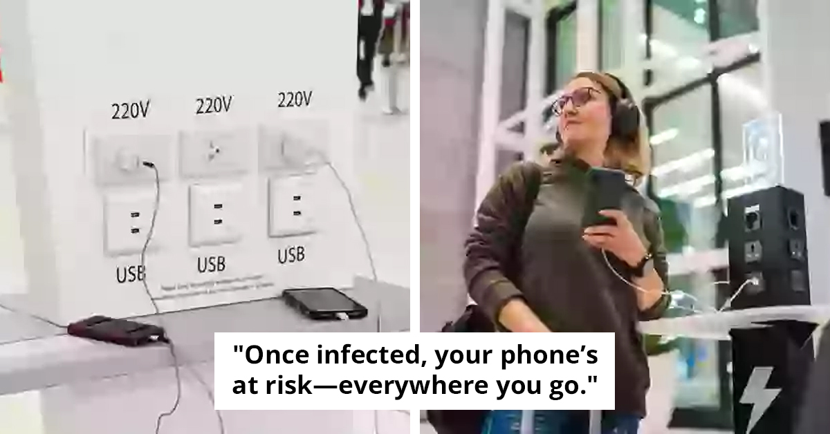 Security Expert Reveals 3 Hidden Dangers of Charging Your Phone at the Airport