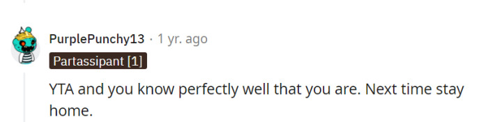 OP's baby turned the wedding into an impromptu 