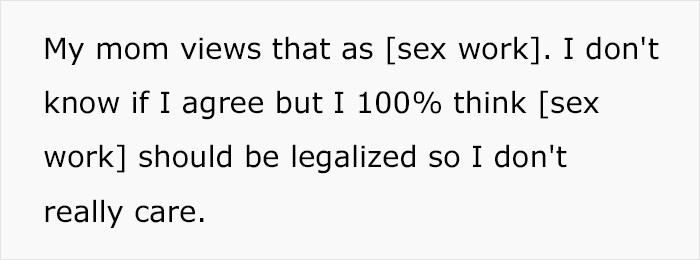 A standing argument on sex work