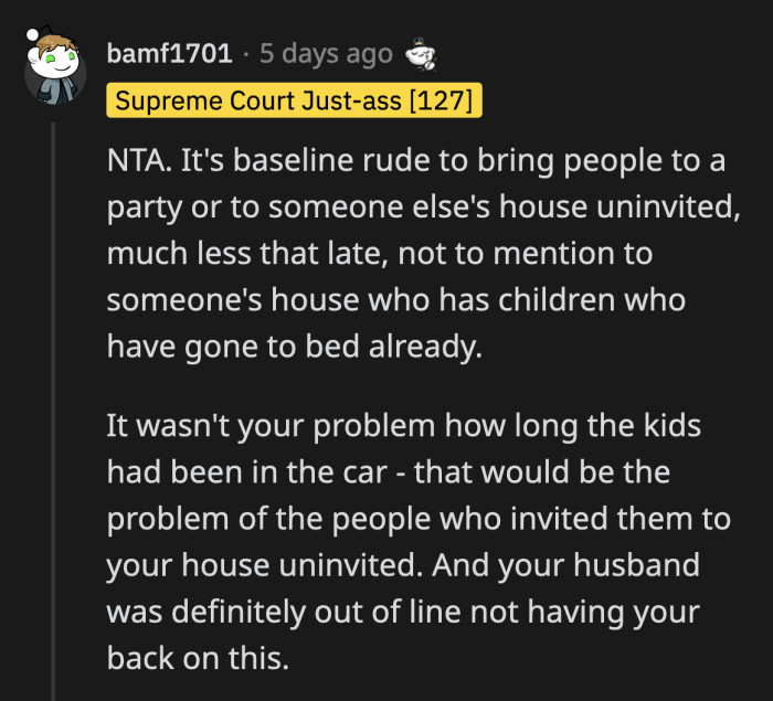 Were there no drive-throughs during their seven-hour drive?
