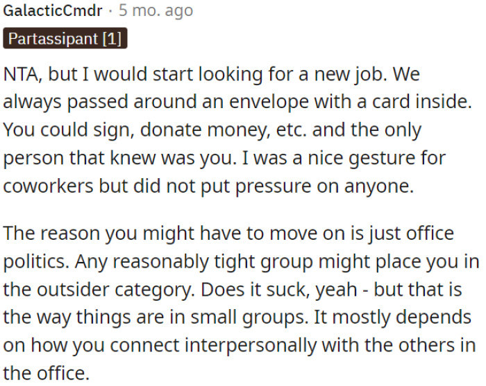 OP is not wrong in this situation