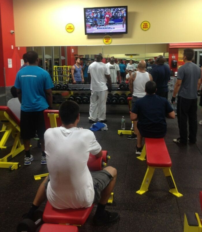 "My Gym During The Olympics"