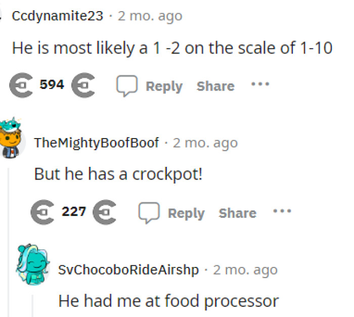 This situation certainly had people making jokes in the comments, even though it was clear that nobody would genuinely want to move in with this guy.