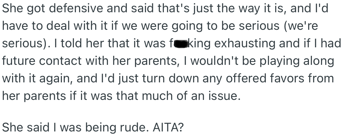 OP resolved to turn down any future offers from her parents to avoid any more conflicts