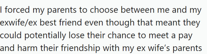 OP has offered the following explanation for why they think they might be the a-hole: