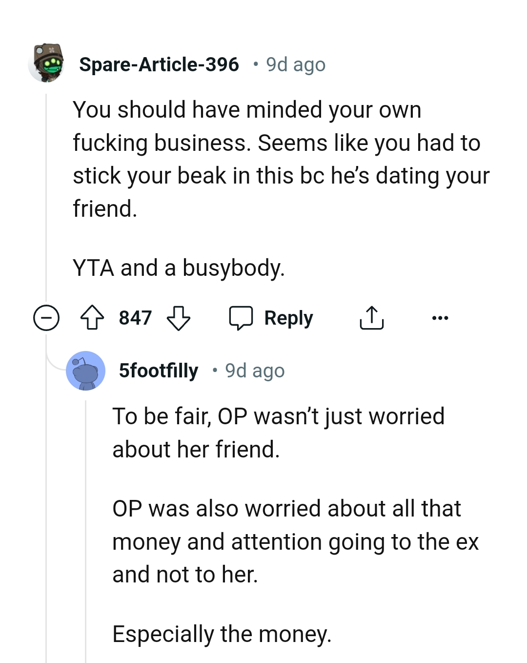 The OP Had to Stick Her Beak into the Matter