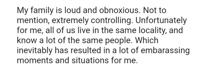 Unfortunately, all of us live in the same locality