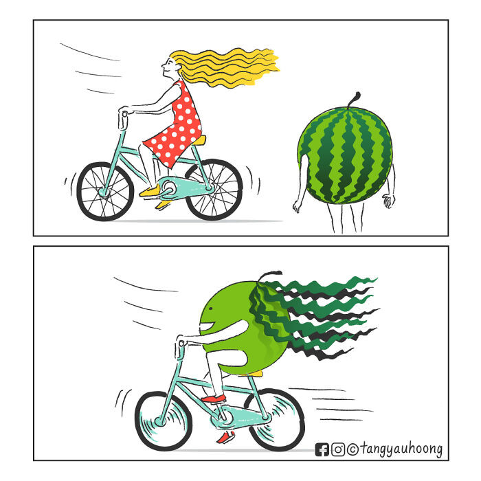 Watermelons apparently take style inspiration from humans too.