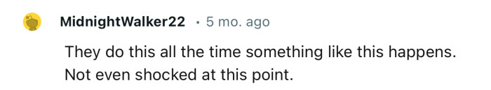 Seems this is a regular occurrence