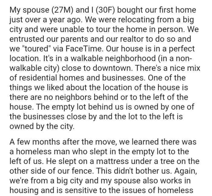 The empty lot behind the OP's house is owned by one of the businesses close by.